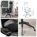 Ikea JARVFJALLET office chair with armrests,Glose black