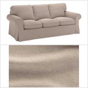 EKTORP Cover three-seat sofa, Tallmyra beige