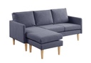 FIFE L SHAPE SOFA DARK GREY