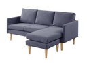 FIFE L SHAPE SOFA DARK GREY