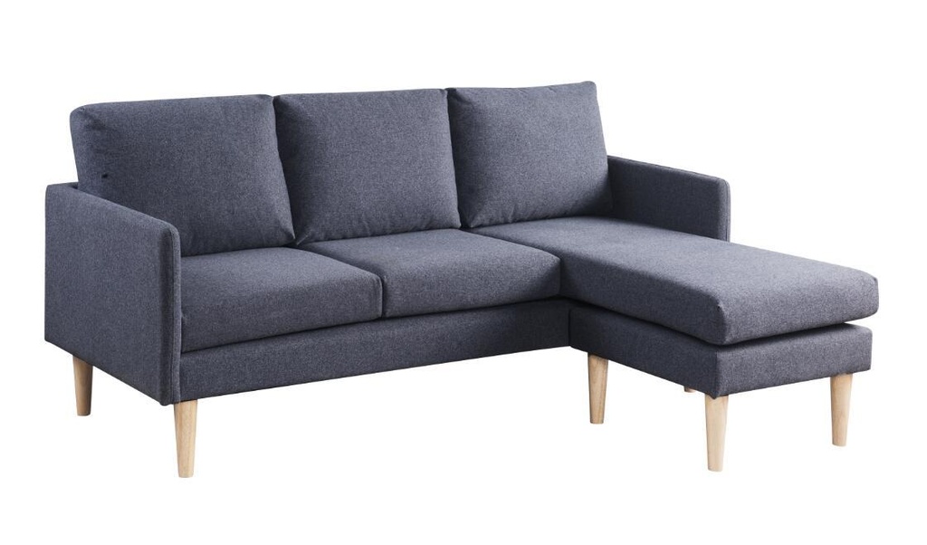 FIFE L SHAPE SOFA DARK GREY