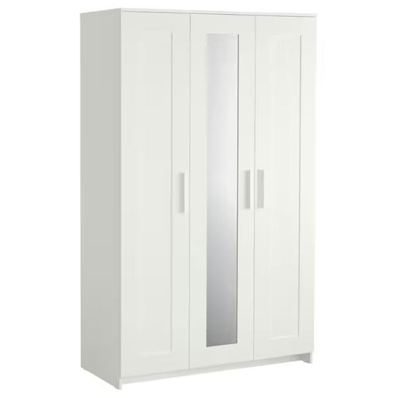 IKEA BRIMNES Wardrobe with 3 Doors, White