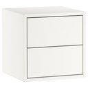 IKEA EKET Cabinet with 2 Drawers, White 35X35X35 cm