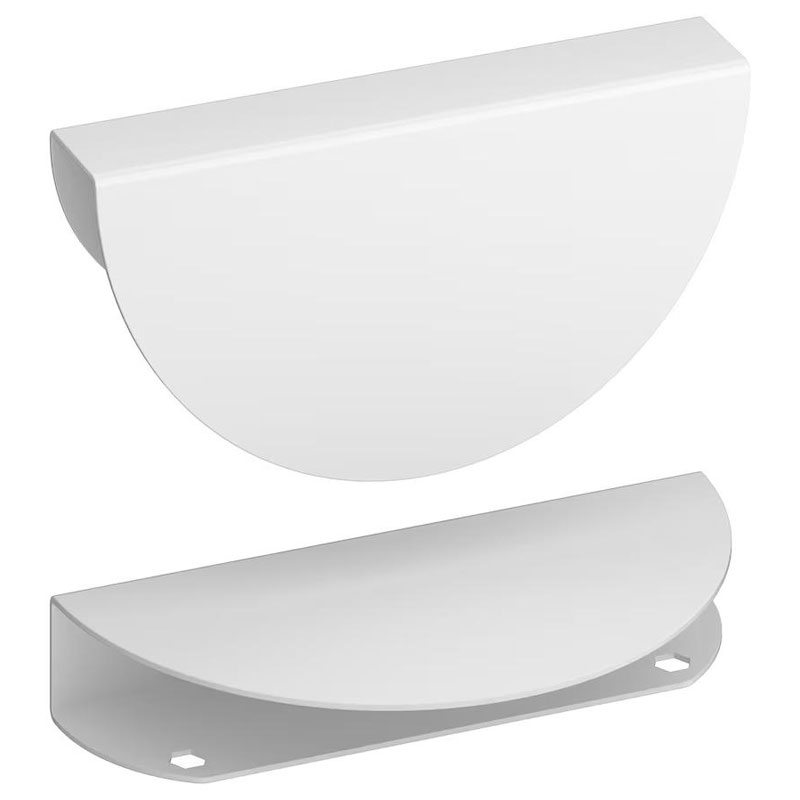 IKEA BEGRIPA handle white/half-round 130 mm