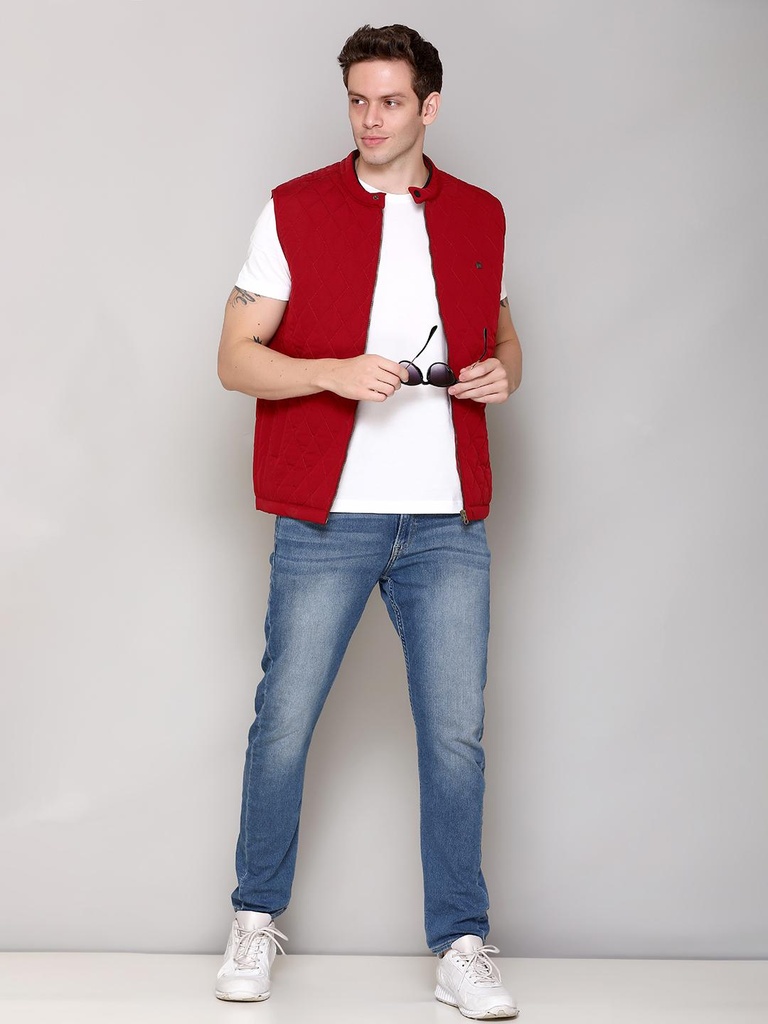 Gents Bomber Fancy Sleeveless Jacket - RR62176