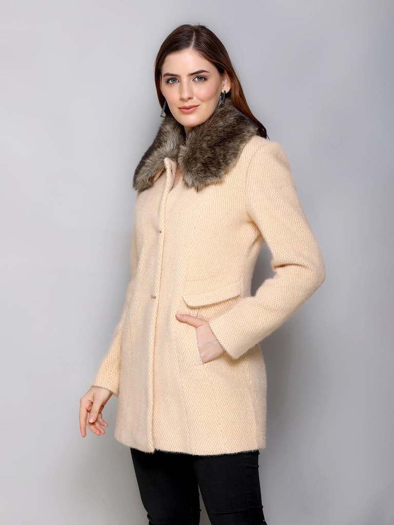 Ladies Medium Long Length Coat - BA357