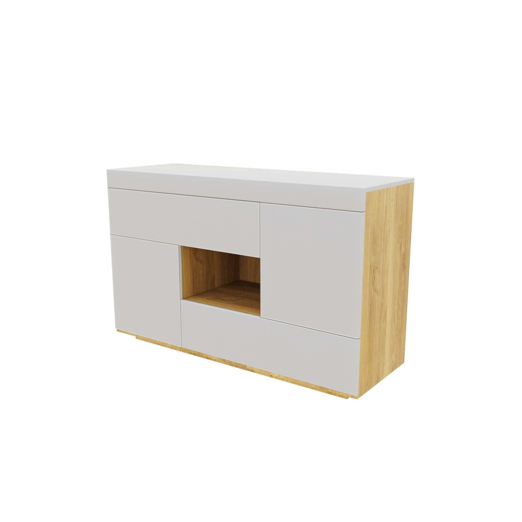 Monterey 2 in 1 Desk Or Side Board, White