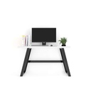 Fresno Writing Typing Desk, White/Black