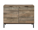 Fresno Cabinet Sideboard, Oak and Black