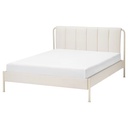 IKEA TALLASEN Upholstered Bed Frame, Kulsta Light Beige, 150x200 cm