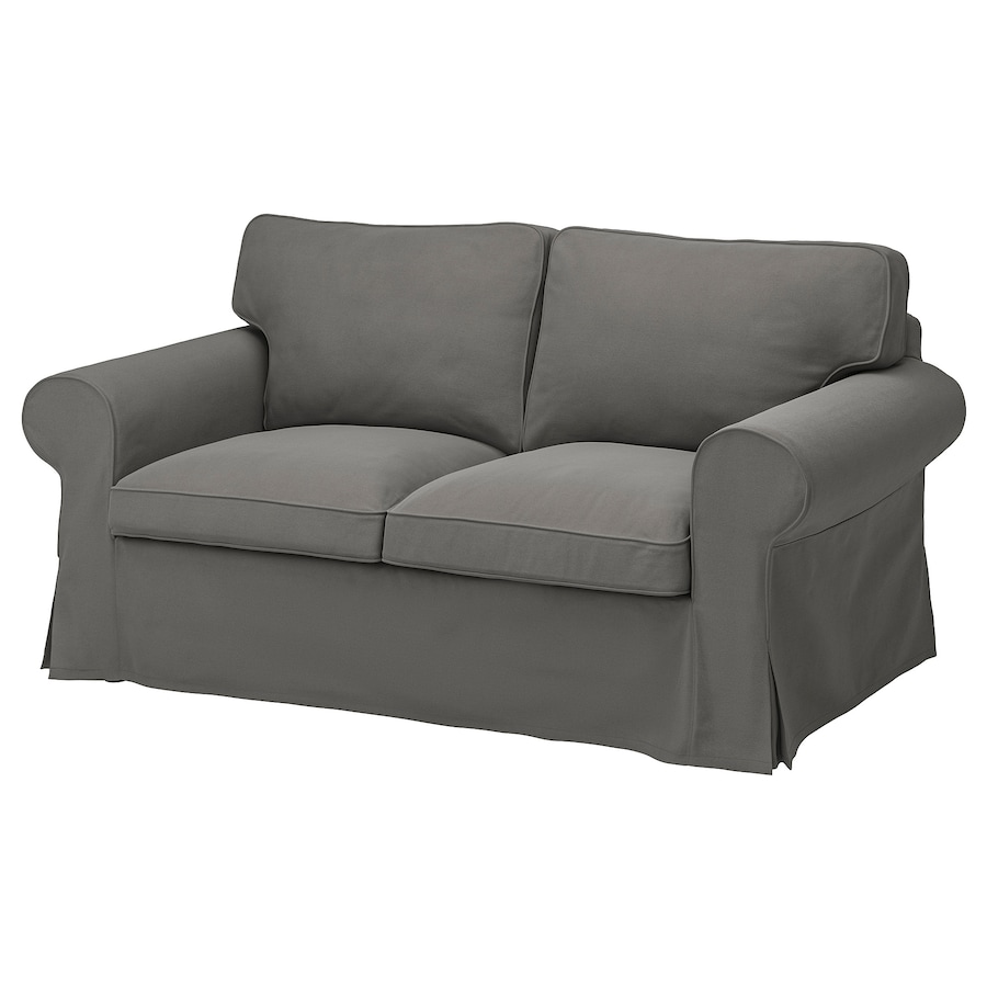 IKEA EKTORP cover for 2-seat sofa, Hakebo dark grey