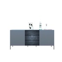 Burbank SideBoard ,buffet ,gery black,180cm