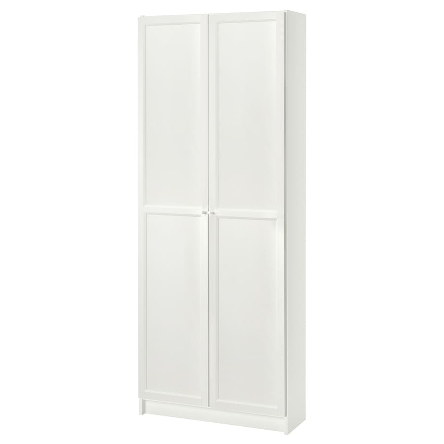 IKEA BILLY / OXBERG Bookcase with Doors, White