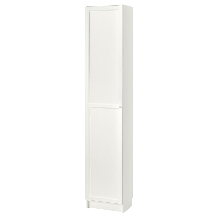 IKEA BILLY / OXBERG Bookcase with Doors, White, 40x30x202 cm