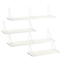 IKEA BERGSHULT/PERSHULT Wall Shelf Combination, White/White