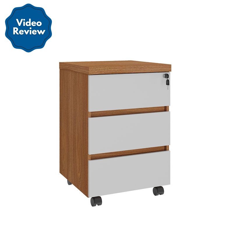 Resende Chest Of 3 Drawers - Freijo/ White