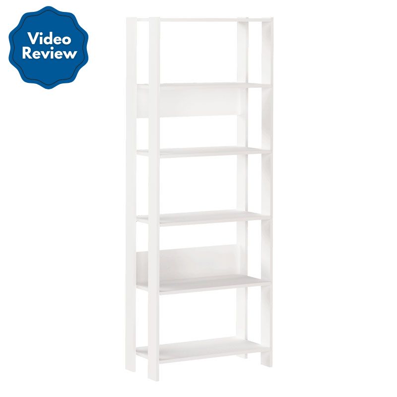 Garanhuns Bookcase 5 Niches - White