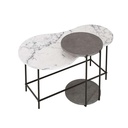 Isıklar CARRARA - RETRO GREY COFFEE TABLES