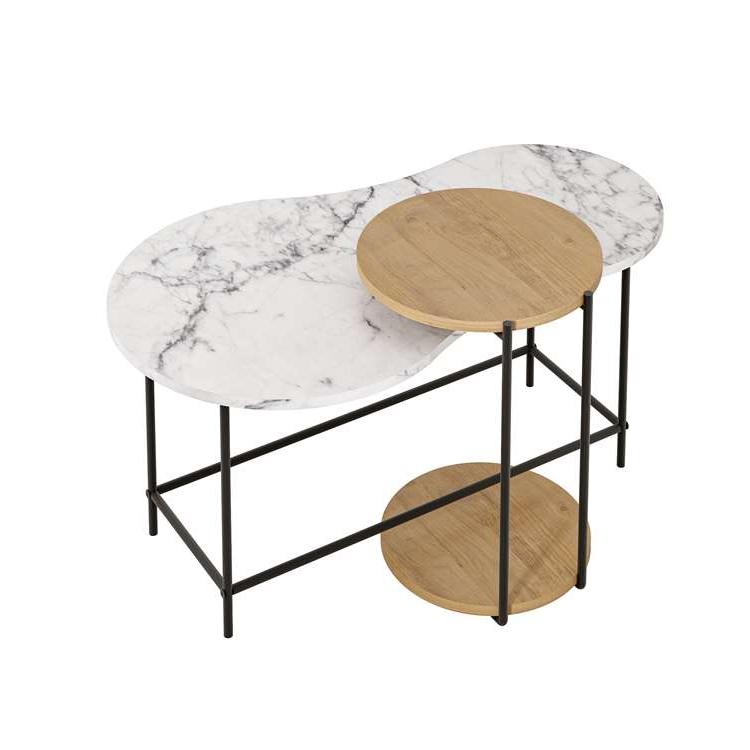 Isıklar CARRARA - OAK COFFEE TABLES