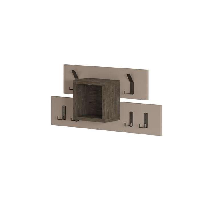 Cayıralan LIGHT MOCHA - DARK BROWN COAT HOOKS