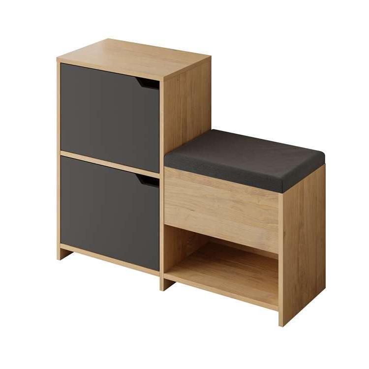 Kavak OAK - ANTHRACITE SHOE STORAGES