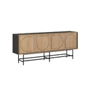 Ismil SILKY BLACK - OAK CONSOLES