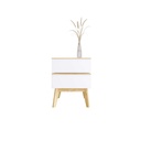 Michigan Bedside Night Stand, White