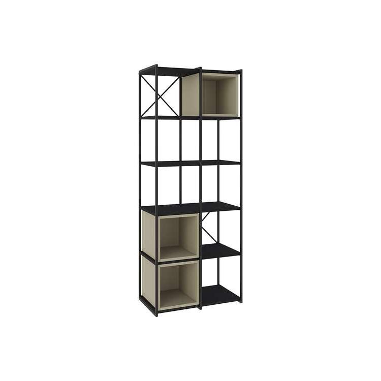 Toprakkale BLACK WOOD - ASH GREEN BOOKCASES