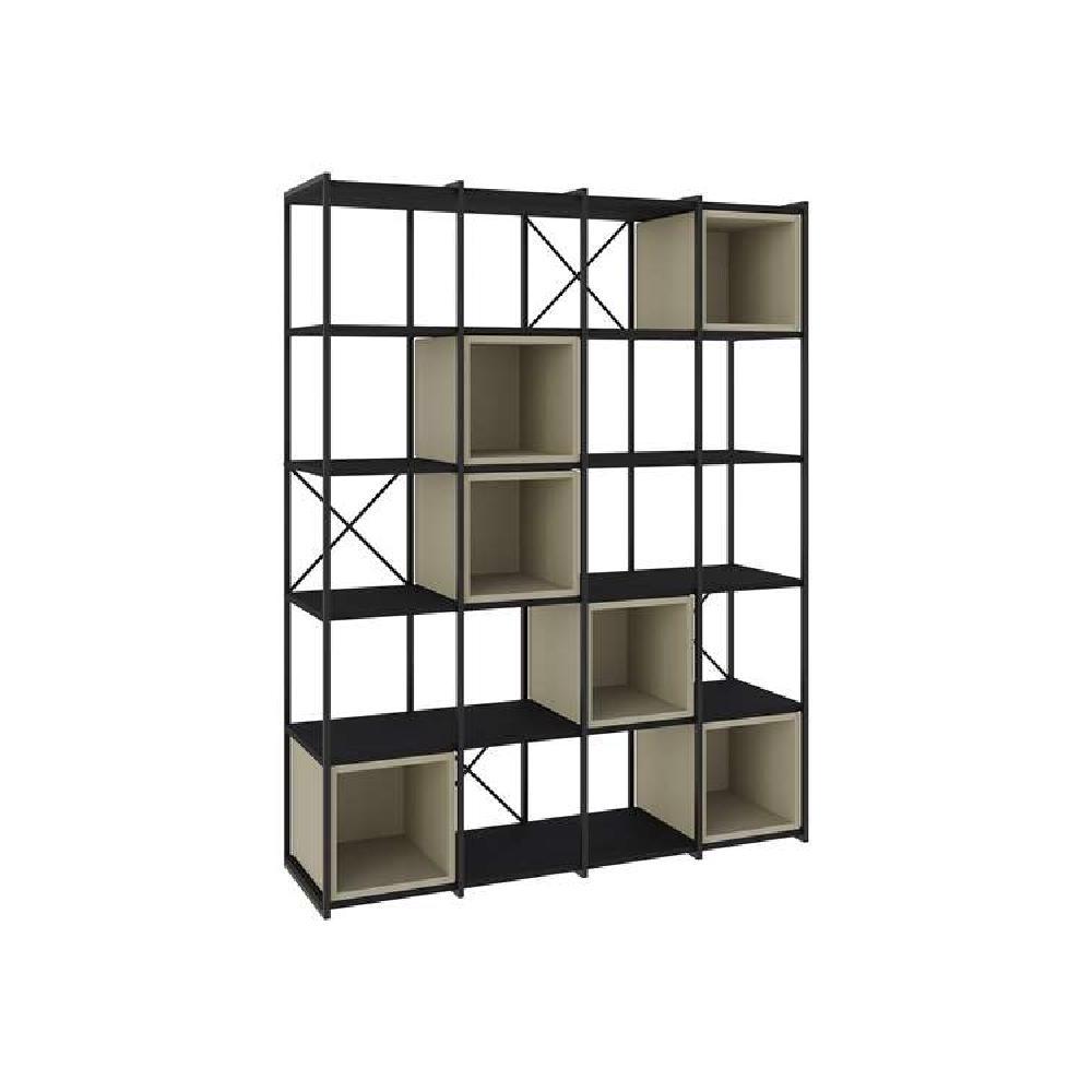 Arıtas BLACK WOOD-ASH GREEN BOOKCASES