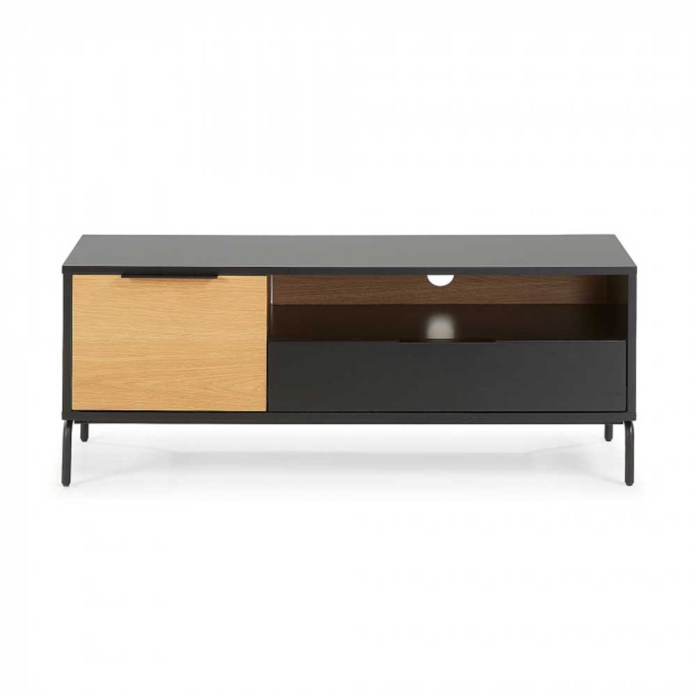 Minnessota TV Cabinet, Black-Oak,170cm