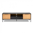 Minnessota TV Cabinet, Black-Oak