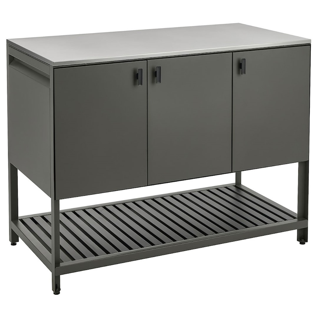 IKEA BÅTSKÄR Closed Kitchen Unit,Outdoor/Dark Grey,120x60 cm