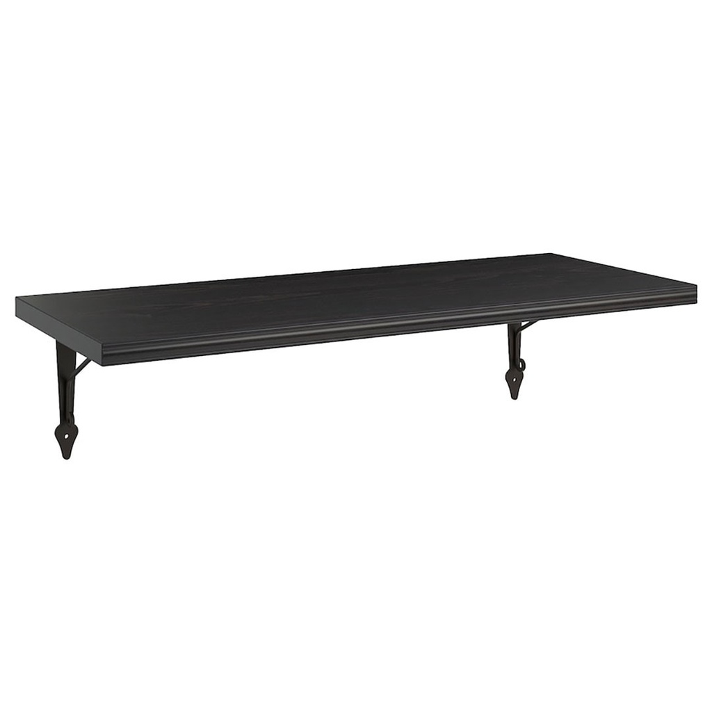 IKEA BERGSHULT/ KROKSHULT Wall Shelf, Brown-Black/ Anthracite, 80x30cm