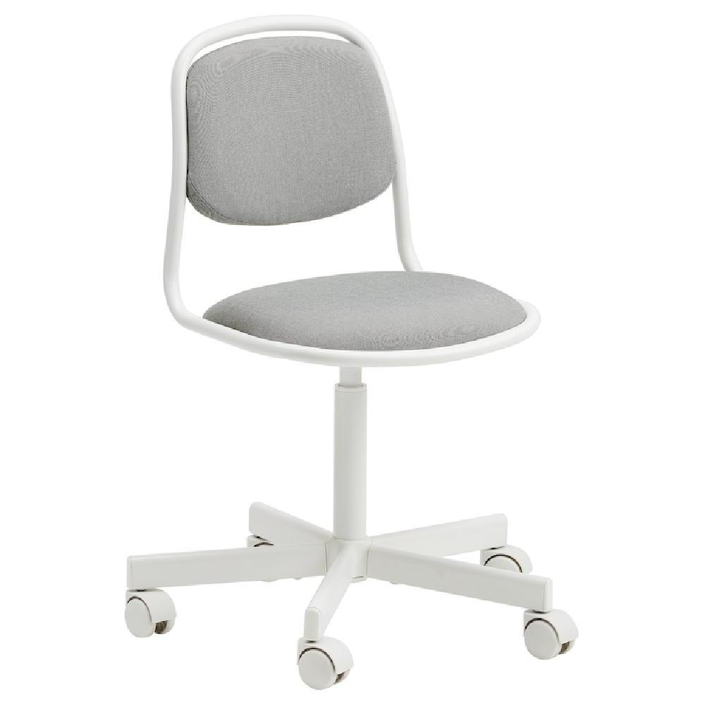 IKEA ÖRFJÄLL Children's Desk Chair, White/Vissle Light Grey