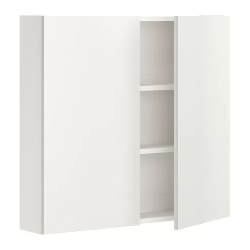 IKEA ENHET Wall cb w 2 Shlvs/Doors, White, 80x17x75 cm