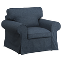 EKTORP Armchair, Kilanda Dark Blue