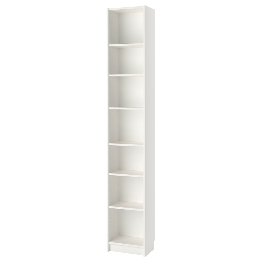 BILLY Bookcase, white, 40x28x237 cm