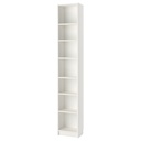 BILLY Bookcase, white, 40x28x237 cm