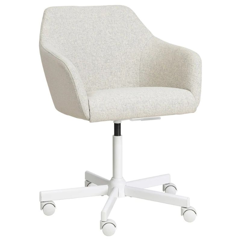 IKEA TOSSBERG / MALSKÄR Swivel Chair, Gunnared Beige/White