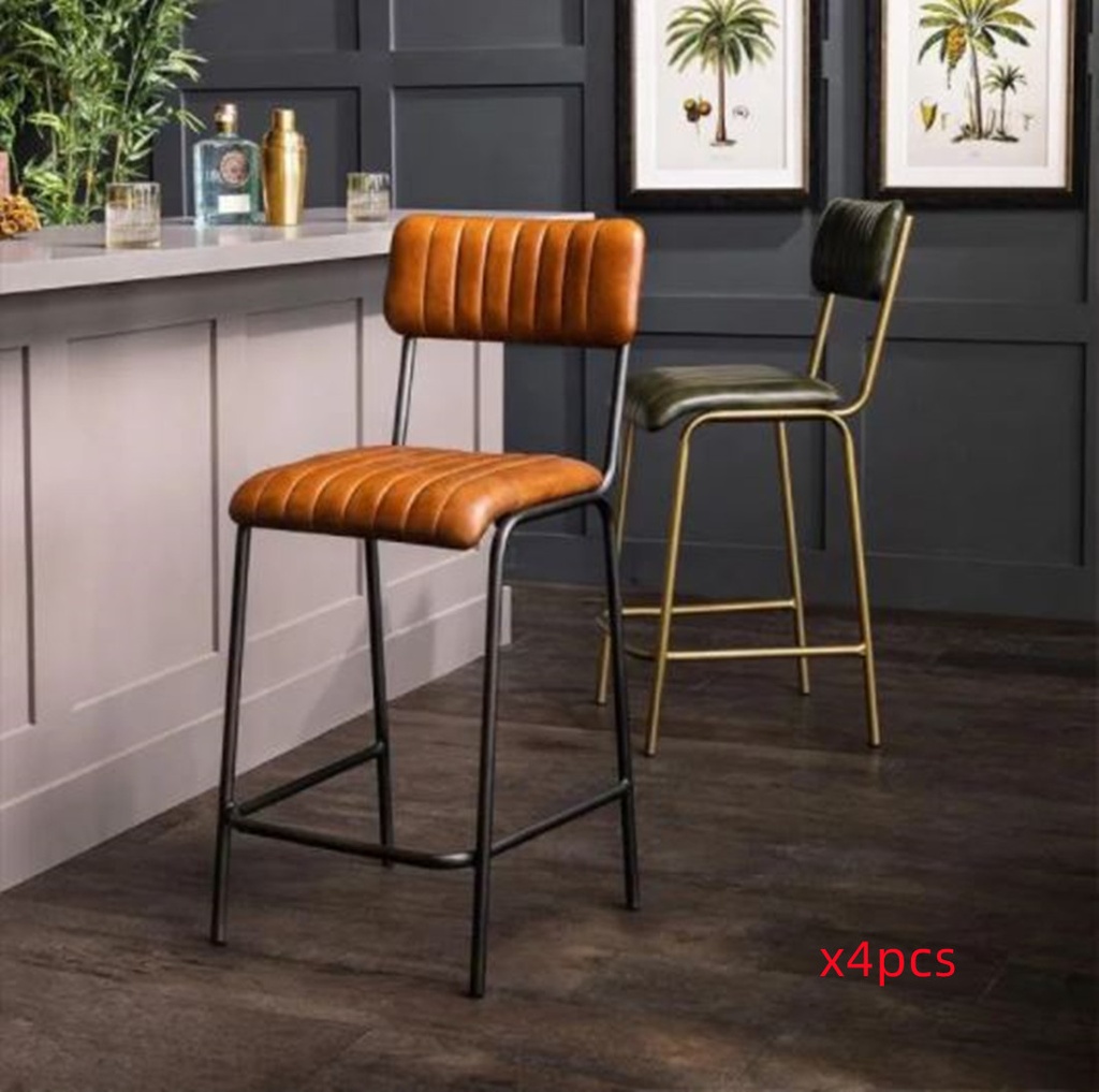 Jessie bar stool ,brown,4pcs set