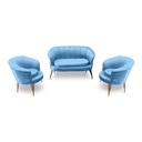 Rochester Outdoor Sofa Set, Light Blue