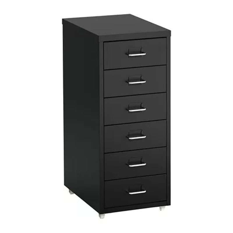 IKEA HELMER Drawer Unit on Castors, Black, 28X69 cm