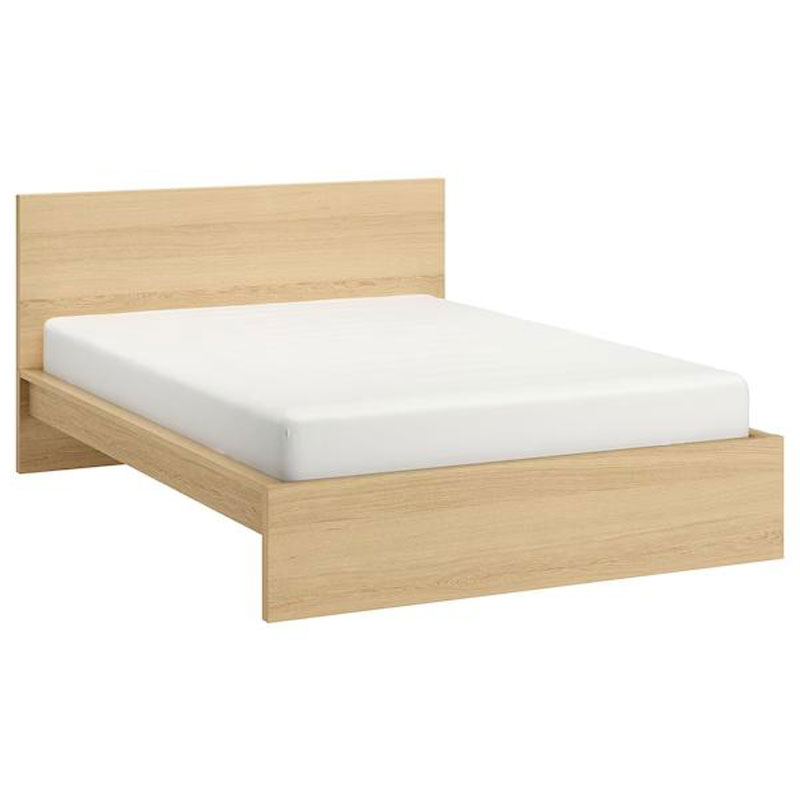 IKEA MALM Super King Bed Frame| White Stained Oak Veneer| Luröy|