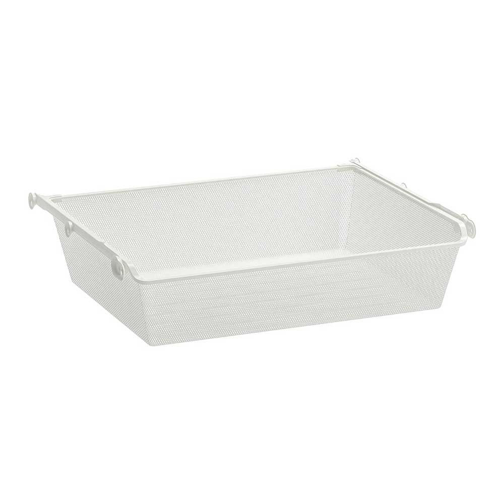 IKEA KOMPLEMENT Mesh Basket with Pull-out rail, White 75X58 cm