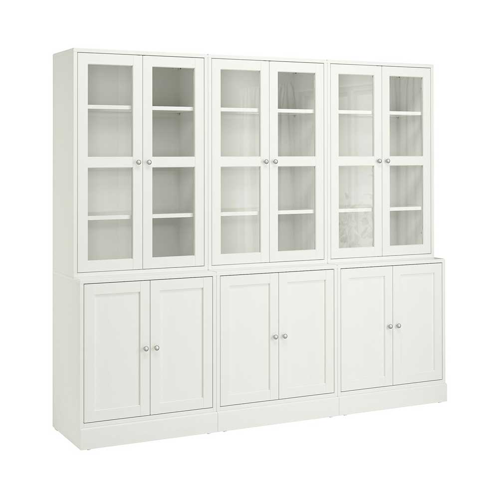 IKEA HAVSTA Storage Combination W Glass-Doors White 243X47X212 cm