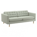 IKEA LANDSKRONA 3-seat Sofa, Gunnared Light Green-Wood