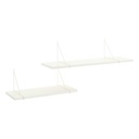 IKEA BERGSHULT - PERSHULT Wall Shelf Combination, White, White, 120X30 cm