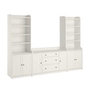 IKEA HAUGA Storage Combination White 279X46X199 cm