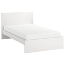 IKEA MALM Bed Frame, High, White 120 X 200 cm Without Bed Base