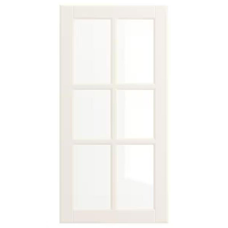 BODBYN Bodby Glass Door Gray White 40X80 cm